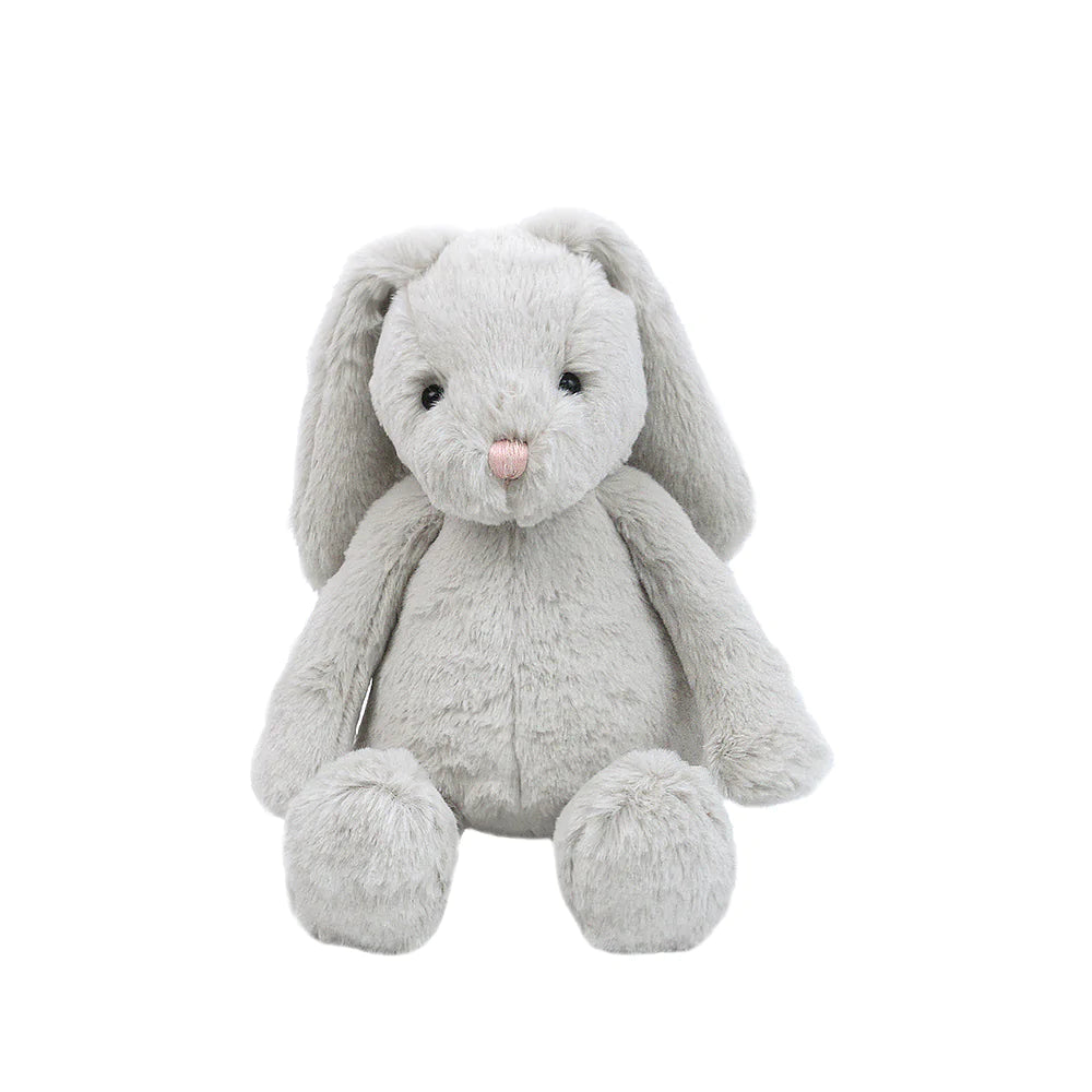 Grey bunny plush sales