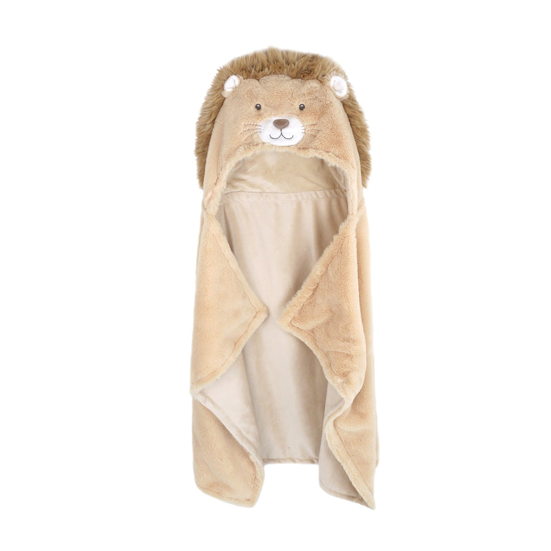 GOLDIE LION HOODED BLANKET