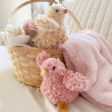 Pink / Yellow Wee Chicks Set 2 pc Sustainably Made from Recycled Materials