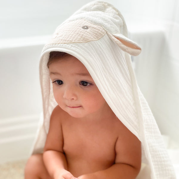 Petit Lamb Towel and Washcloth Set