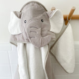 Petit Elephant Towel and Washcloth Set