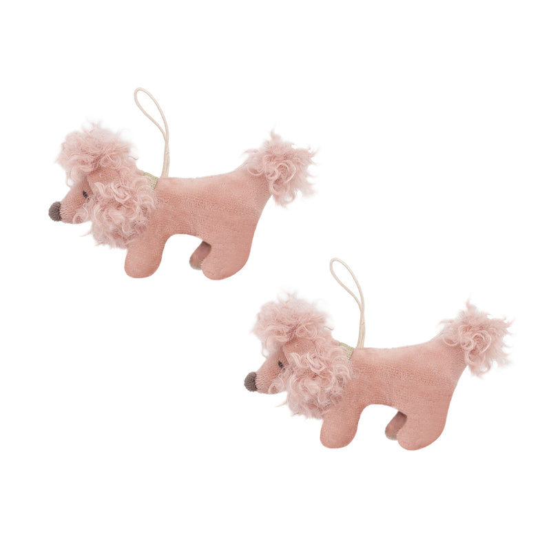 Poodle Ornament 2asst