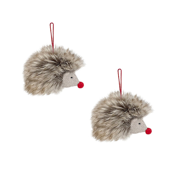 Furry Hedgehog Ornament 2 assortment