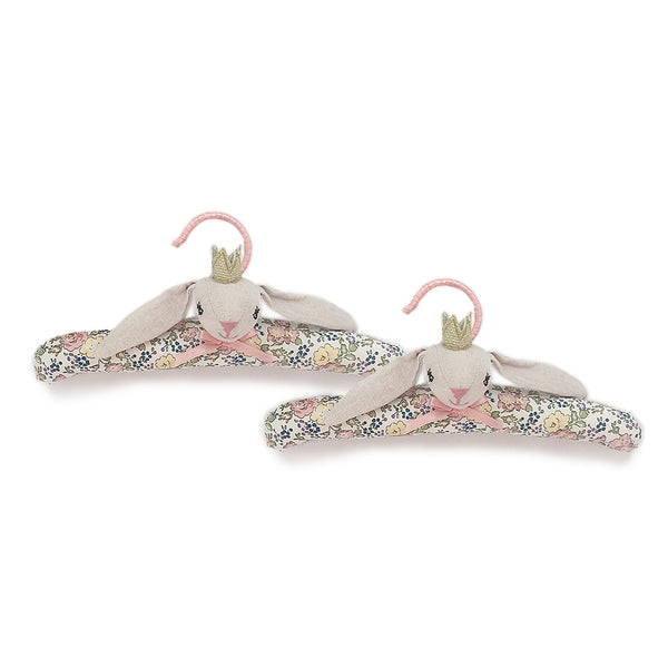 Padded Bunny Princess Baby Hangers Set of 2