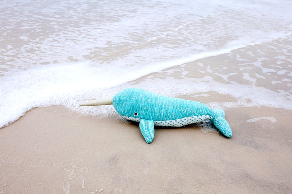 Nev Narwhal Knit Toy