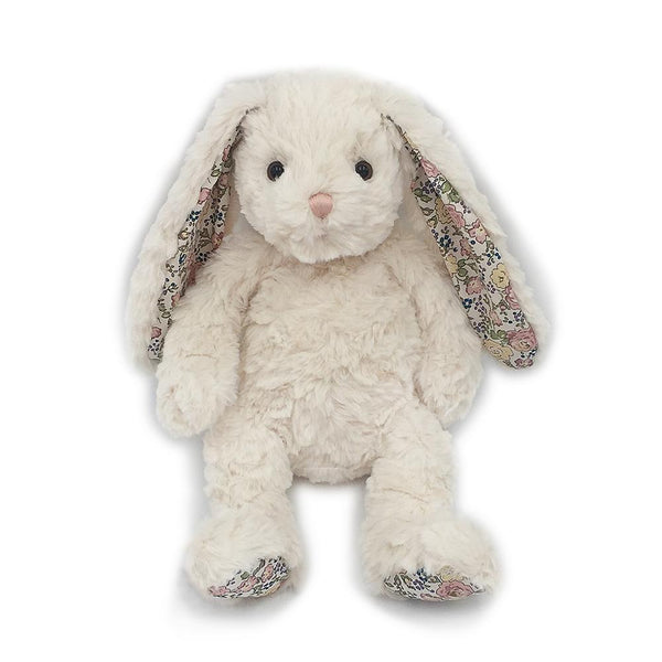 'Faith' Cream Floral Bunny Plush Toy