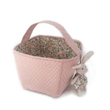 Pink Fabric Basket / Storage Caddy