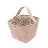 Pink Fabric Basket / Storage Caddy