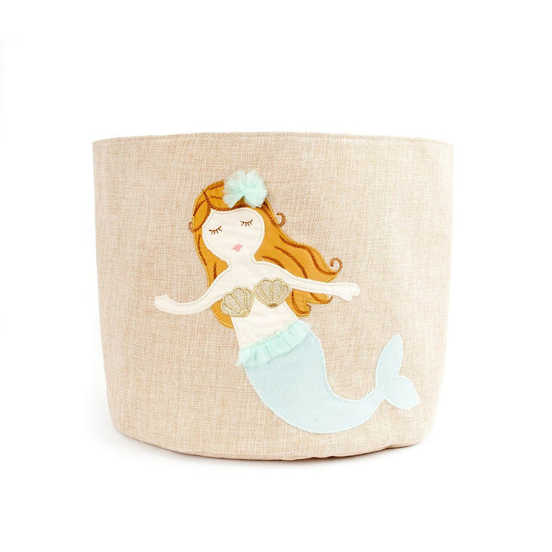 Mermaid Linen Toy Storage Bin