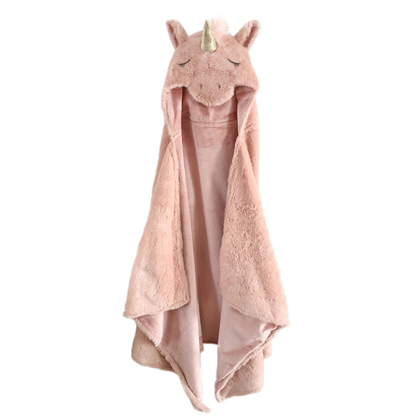 LazyOne Wearable Hooded Blanket for Kids, Animal Hooded Blanket (Shark  Blanket) 