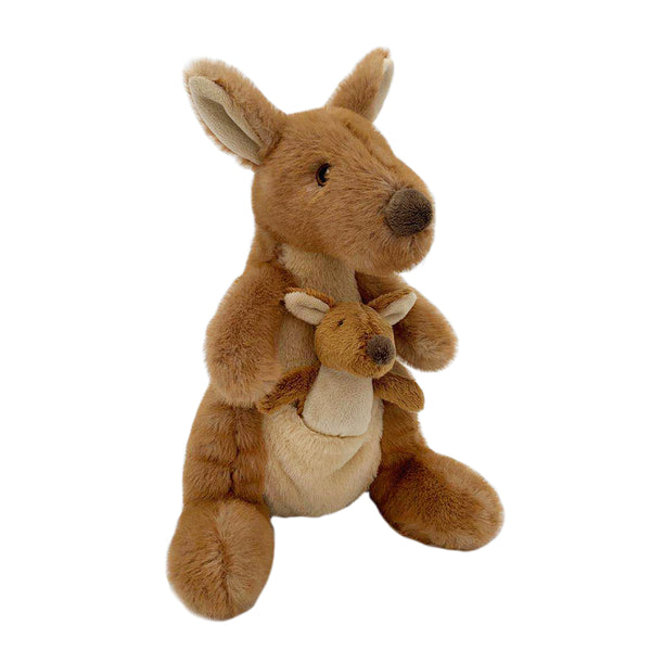 'Kenzie' Plush Kangaroo And Baby Plush Toy
