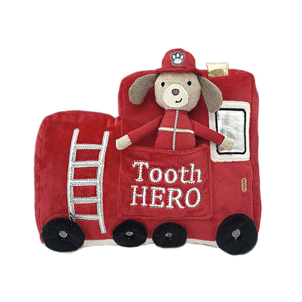 Fire Truck Tooth Hero Doll And Pillow Set