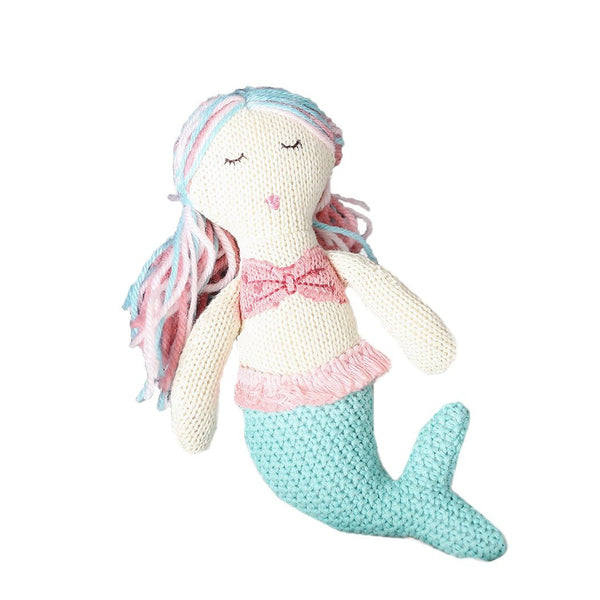 'Mia' Mermaid Cotton Baby Rattle