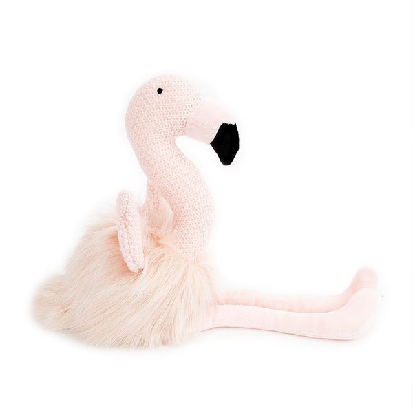 'Becca' Pink Flamingo Knit Stuffed Animal