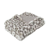 Charmante Faux Fur Baby Blanket- Leopard