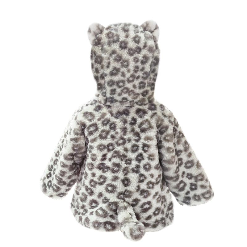 Leopard Faux Fur Hooded Baby Coat - 6-12M
