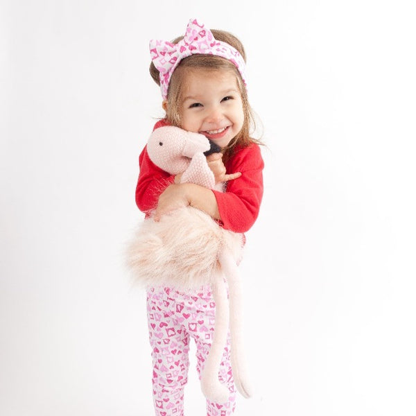 'Becca' Pink Flamingo Knit Stuffed Animal