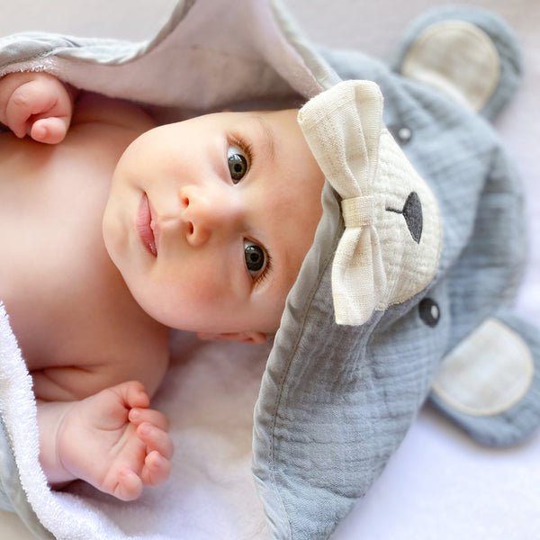 La Romi : Baby turban à nœud enfant - 100% Ecoresponsable - Mer(e