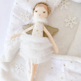 SMALL WHITE ANGEL DOLL, soft doll