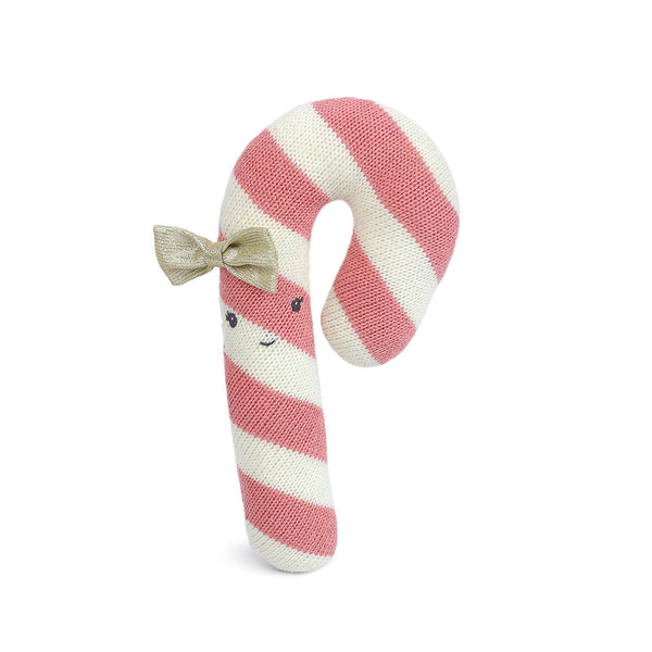 Candy Cane Knit Toy Pink