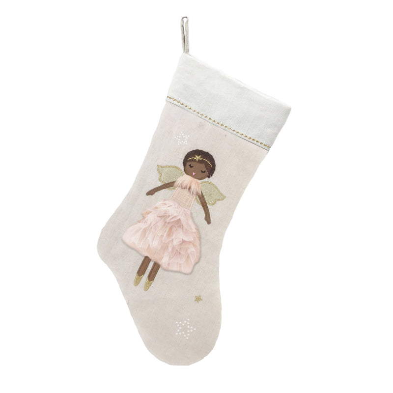 Pink Ada Angel Stocking 21 In