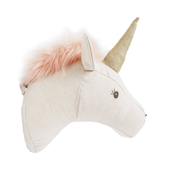 stuffed unicorn head